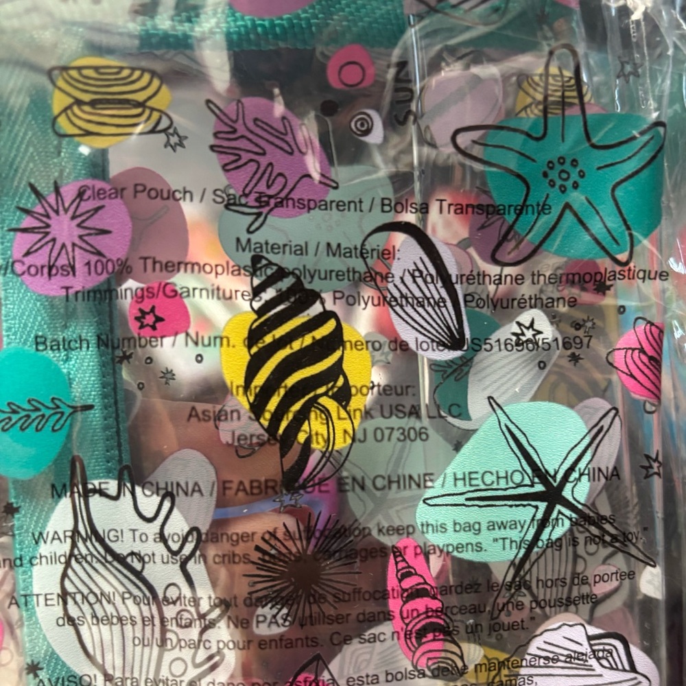 NEW - TUPPERWARE Utopic Shore Clear Pouch - Picture 3 of 3